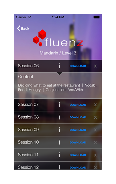 how to download fluenz sessions